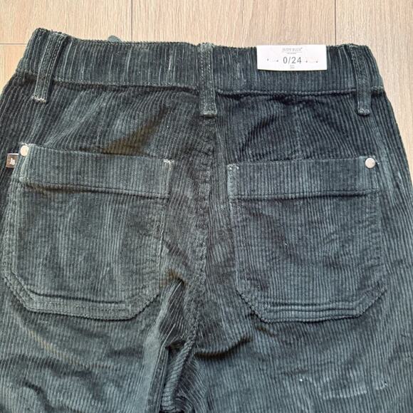 NWT Judy Blue Emerald Green High-Waisted Corduroy Cuffed Jogger Pants 0/24 - Picture 11 of 14
